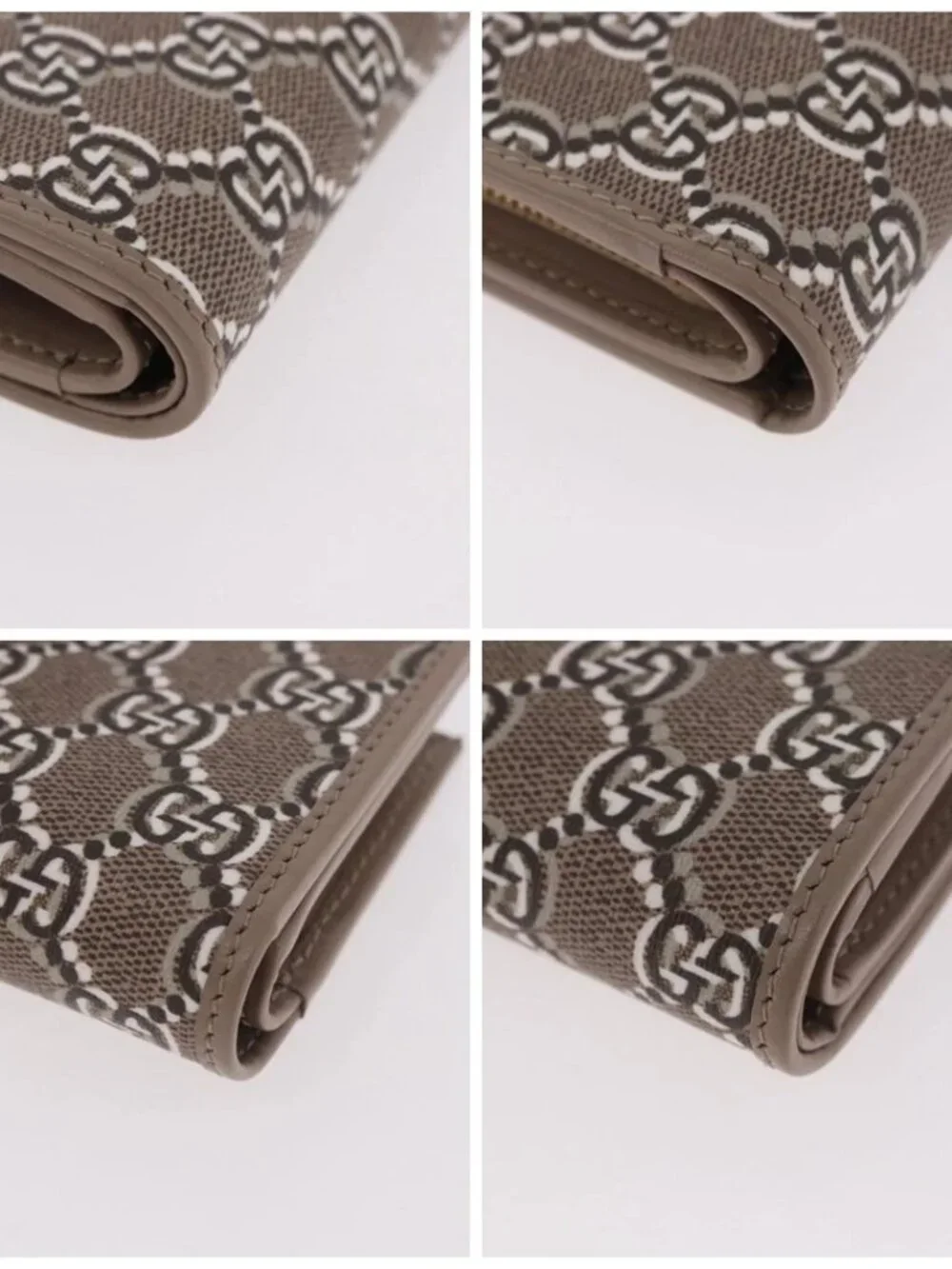 GUCCI GG Supreme Wallet PVC Beige Gold 795060 Auth 186154M - Picture 16 of 16